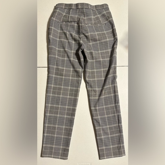 H&M plaid straight leg pants/slacks size 0 - Picture 2 of 10